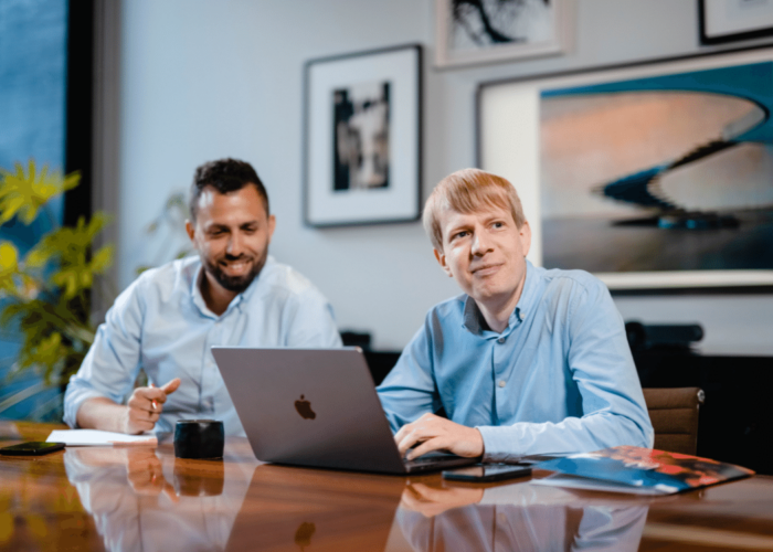 Amista CEO and Consultant Manager at work